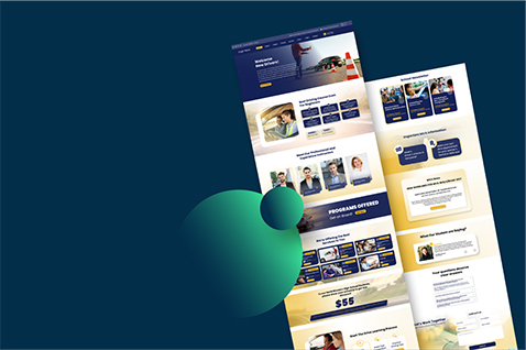 S&S Driving School brand identity and driver training platform
