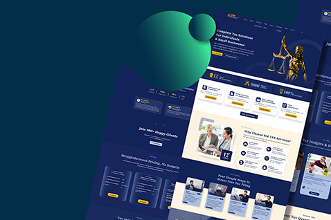RM Tax Services brand and client web platform