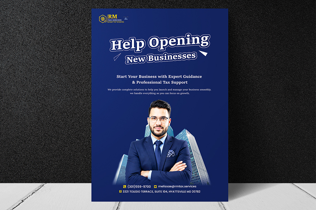 Business Service Announcement Poster