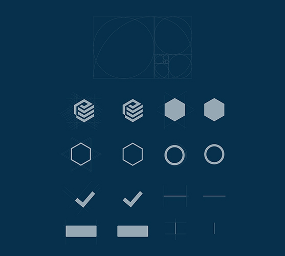 Golden Ratio Logo Construction